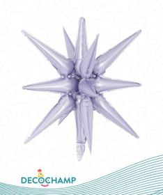 Decochamp Lilac Starburst Foil Balloon