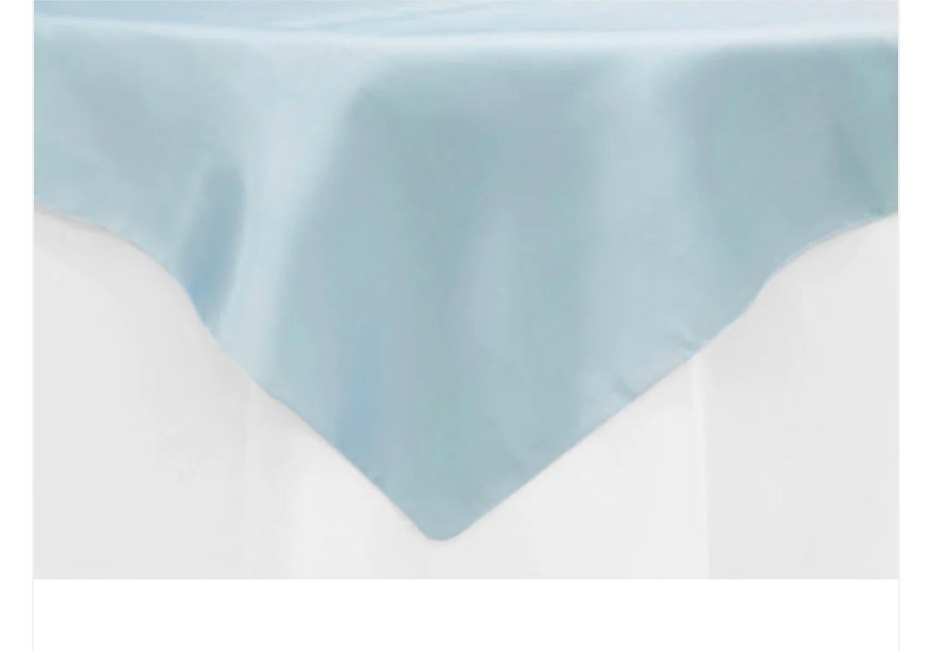 54” cocktail Tablecloth - Dusty Blue