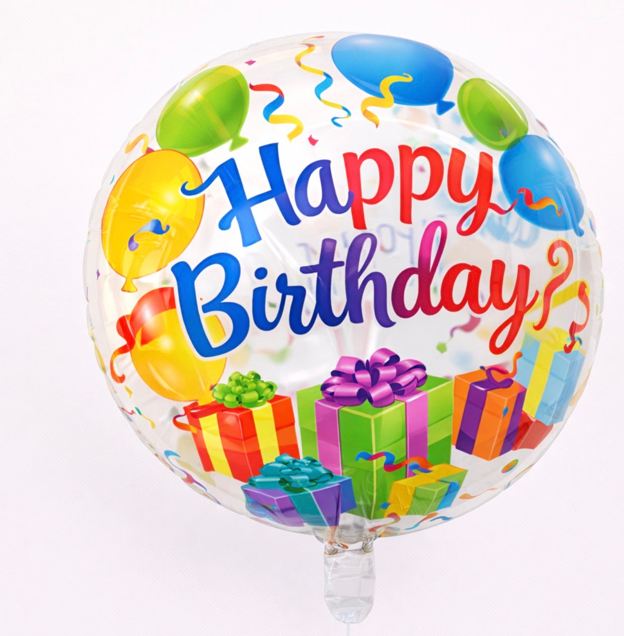 INFLATED 18” Foil Balloon -Happy Birthday