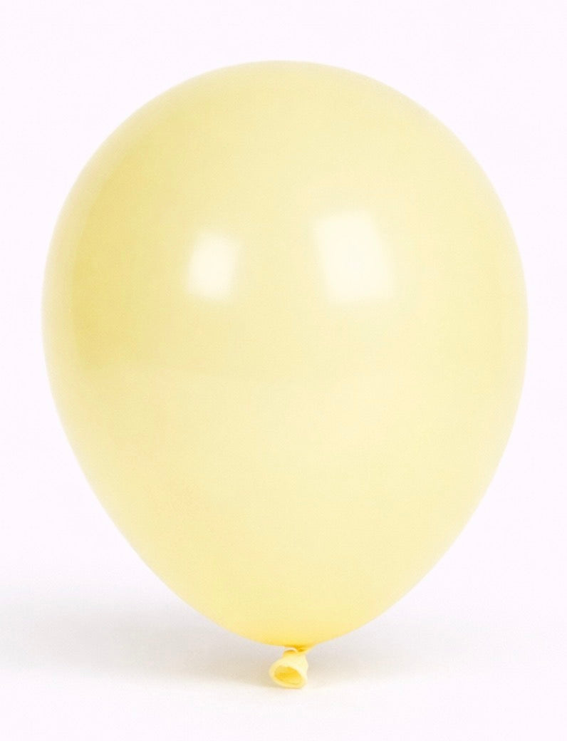Latex Balloon – Pastel Yellow- Balloons -Helium available