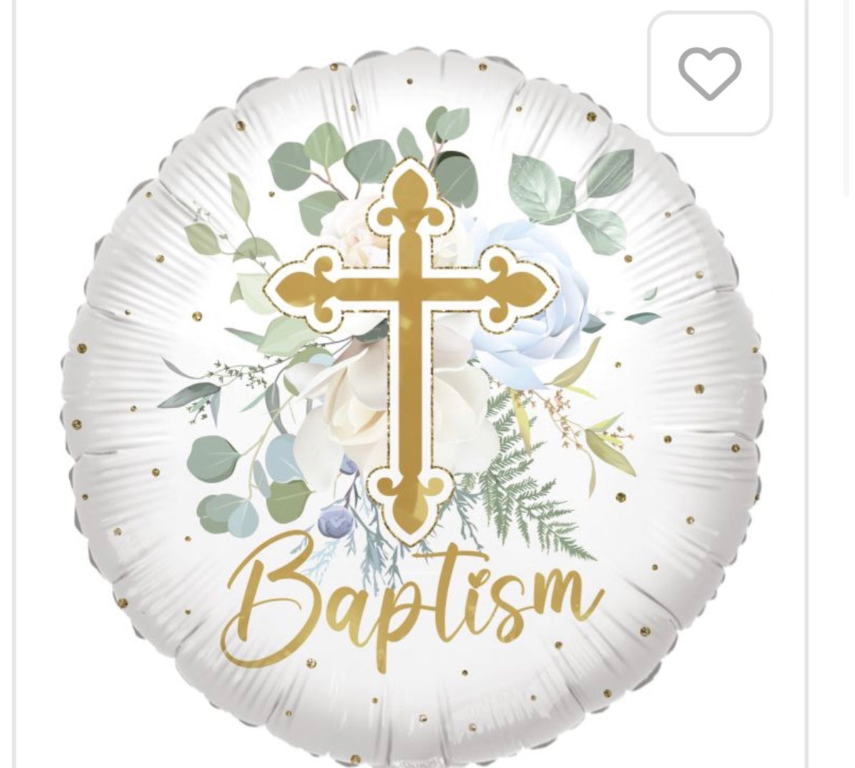 Baptism Foil Balloon -18”