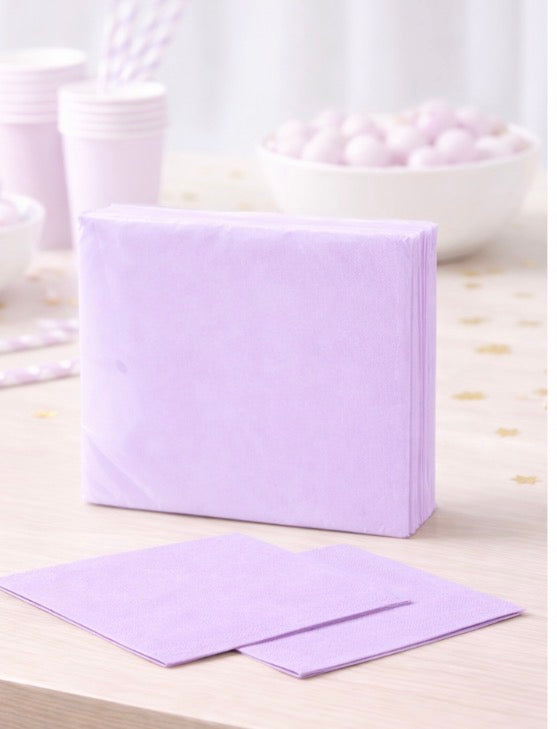 Lilac napkins - 24 Pack