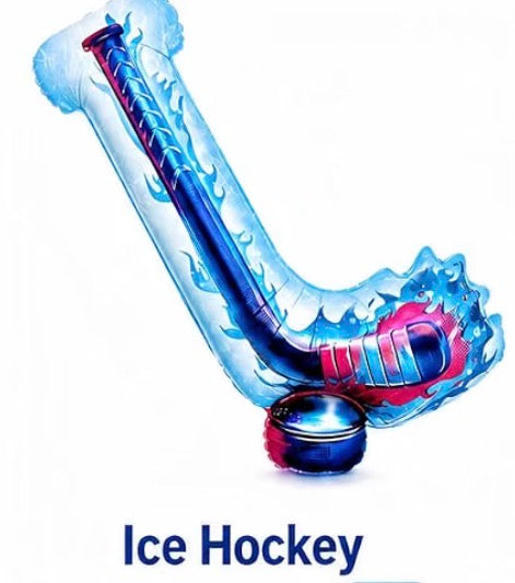 Hockey Stick Foil Balloons 33”