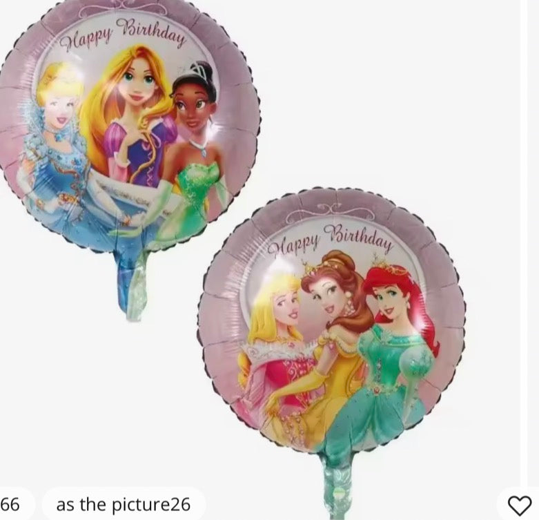 INFLATED Character Foil balloons Disney Princess