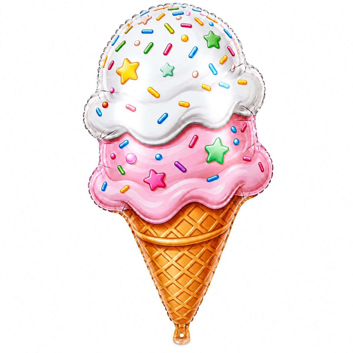 INFLATED Ice Cream 36” foil balloon