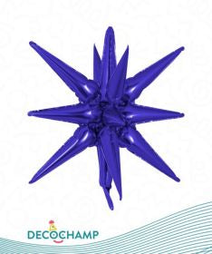 Decochamp purple Starburst Foil Balloon