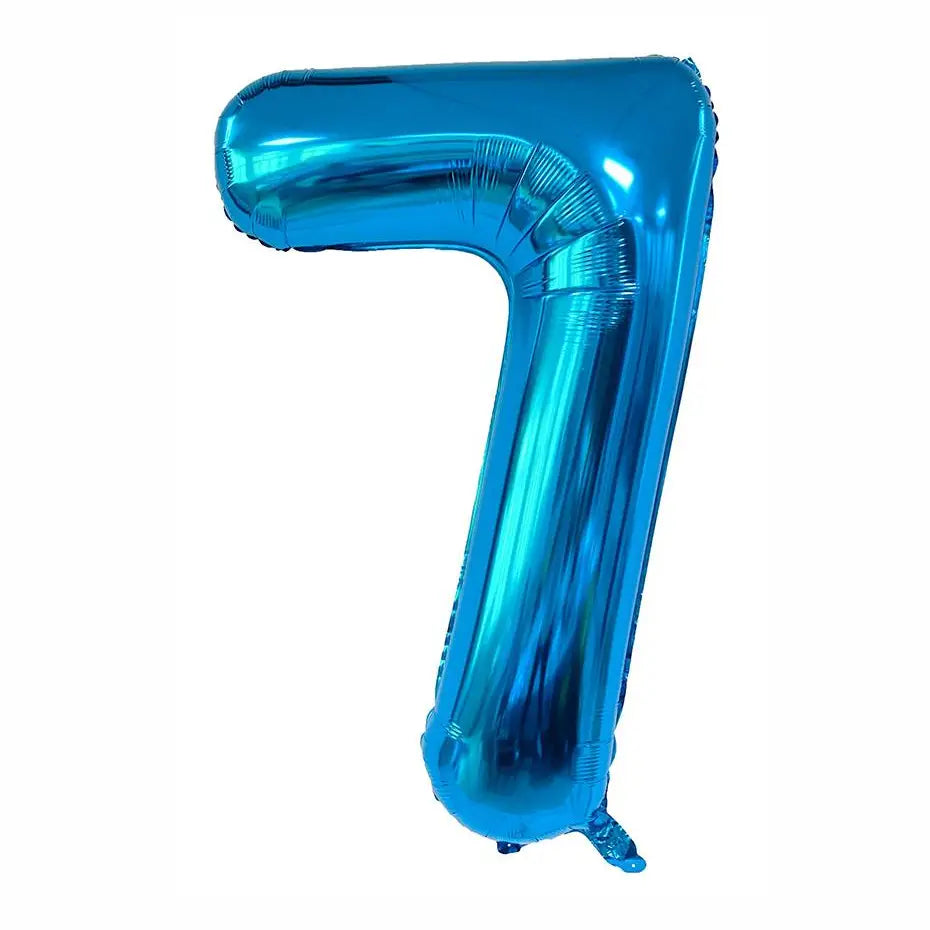 34 Inch Blue Number 7