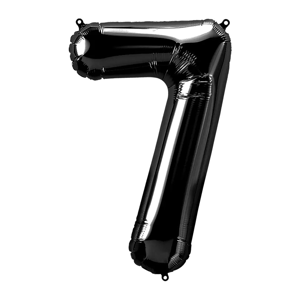 34 Inch Black Number 7