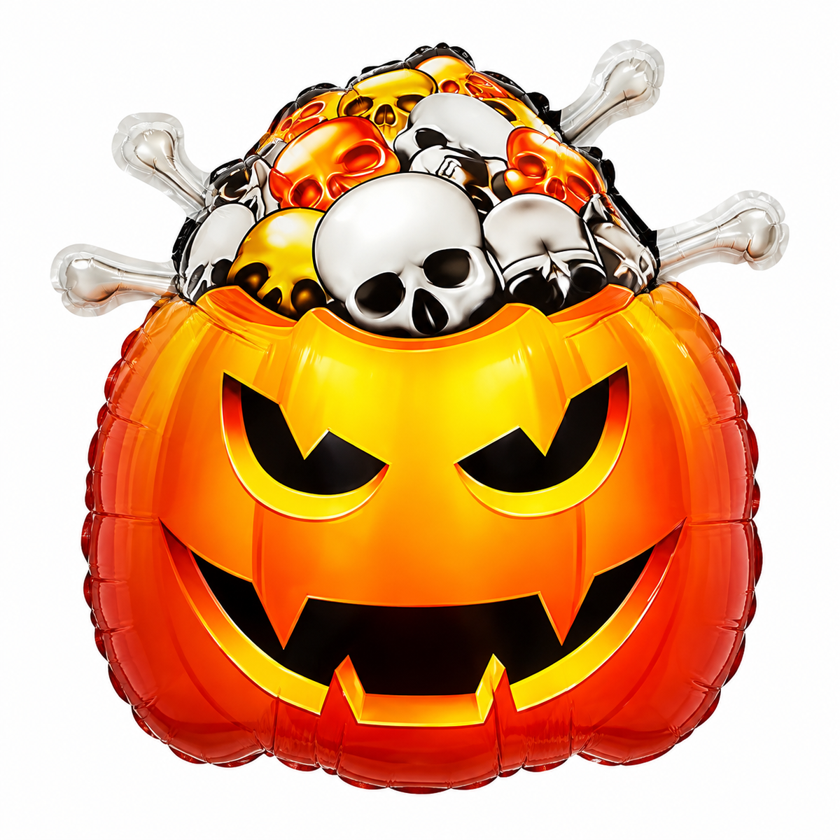 Halloween pumpkin /Skull | Foil balloon - 20”