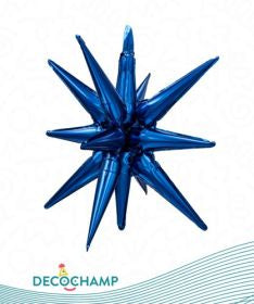 Decochamp Navy Starburst Foil Balloon