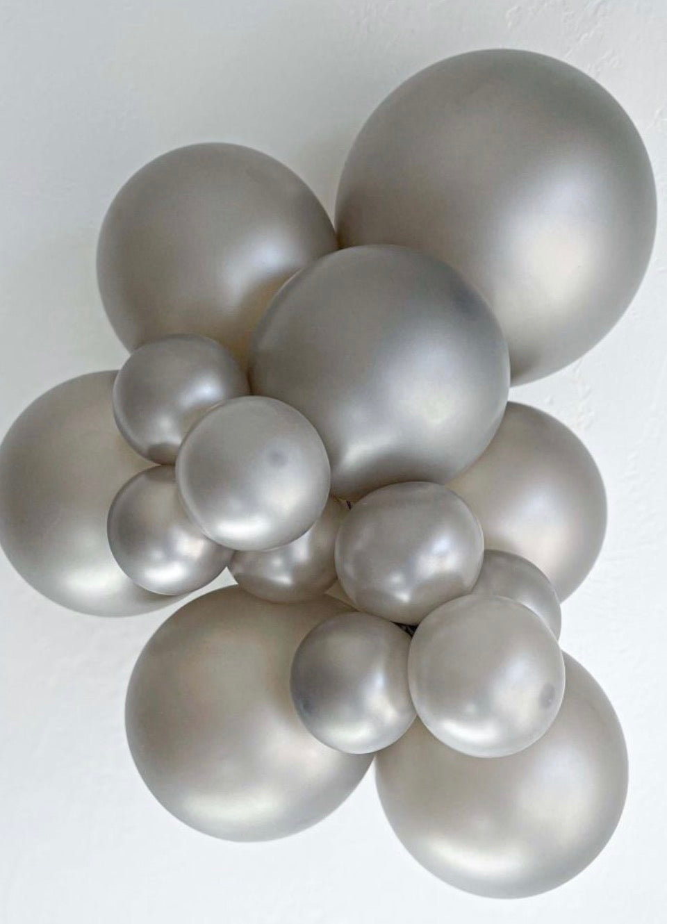 Metallic Silver TufTex Balloons