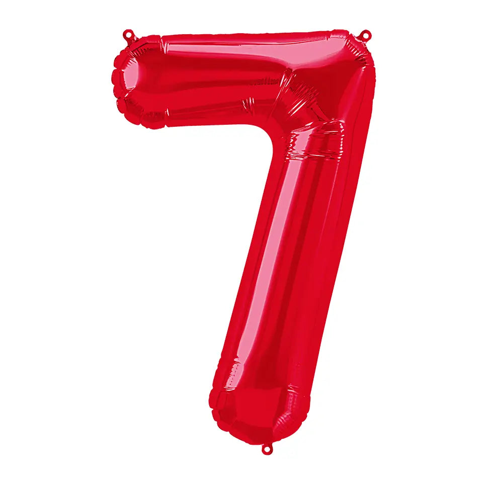 34 Inch Red Number 7