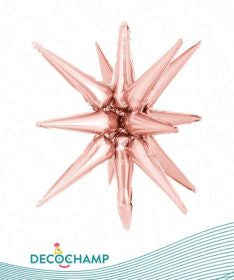 Decochamp Rose Gold Starburst Foil Balloon