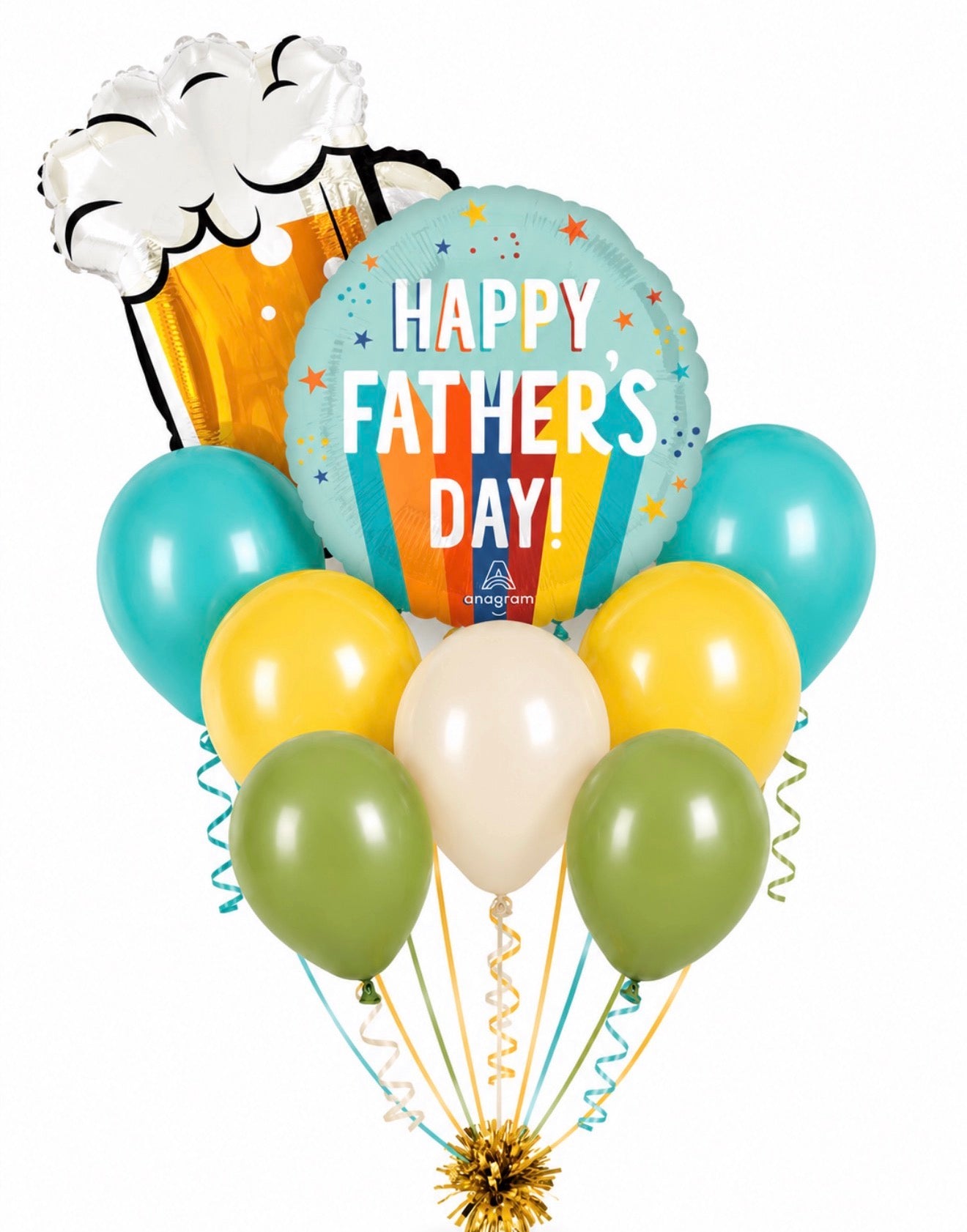 INFLATED Father Day Balloon Bouquet | Happy Father’s Day