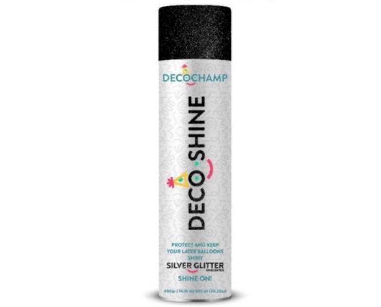 DecoShine Silver Glitter Aerosol Balloon Shine