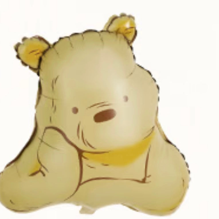 Pooh bear balloon 22”x19”