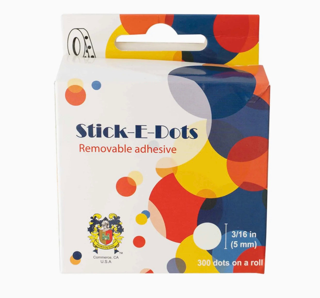 Stick-E-Dots - 3/16" - 300 Dots/Roll