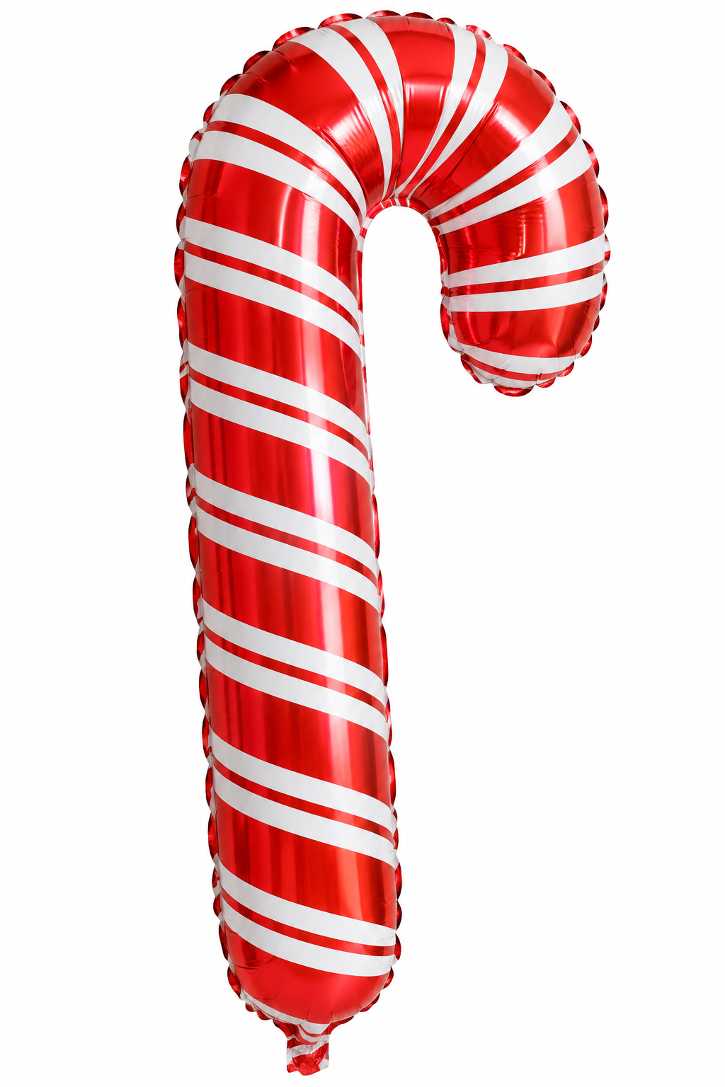 Red & White Candy Cane Foil Balloon – 31" Holiday Decor