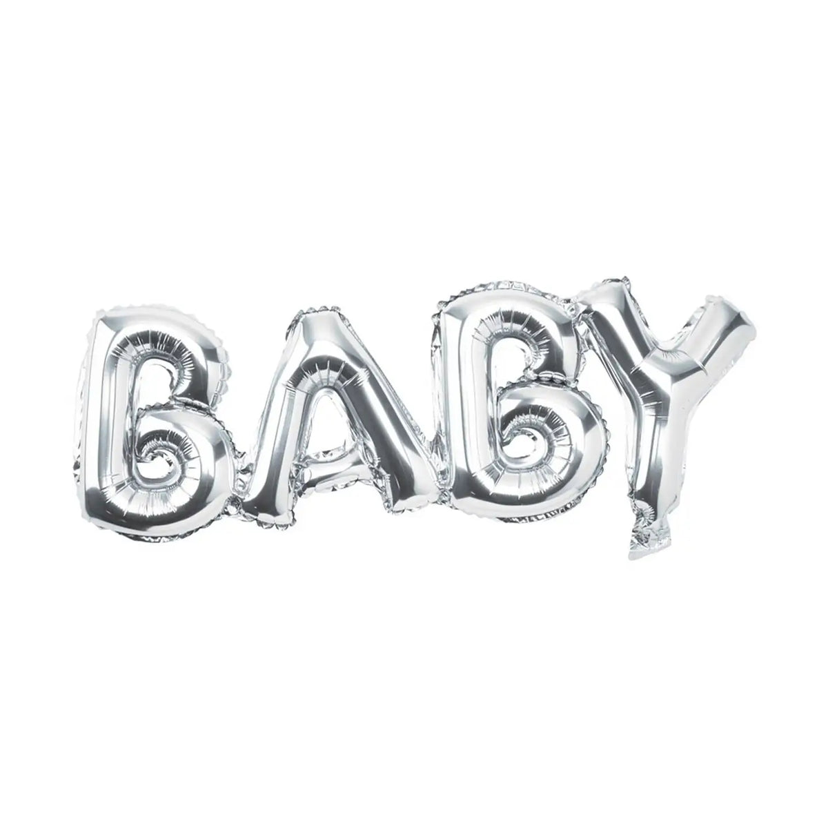 "Baby" Balloon 24" X 8" - Silver ( AIR FILLED ONLY)