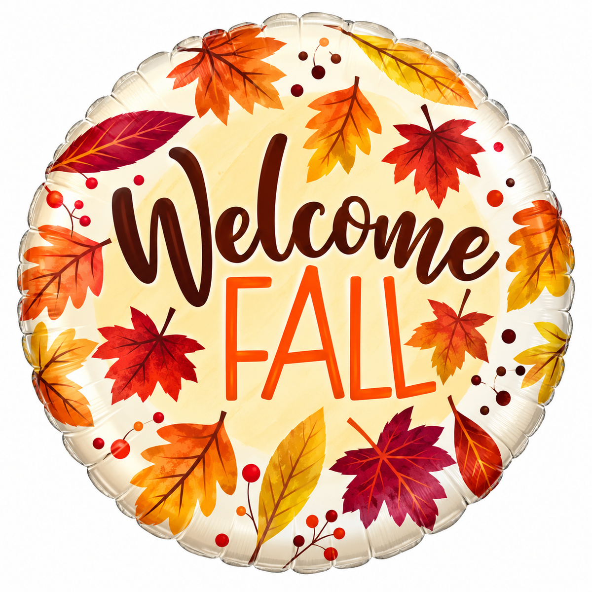 18" Welcome Fall Gellibean Balloon