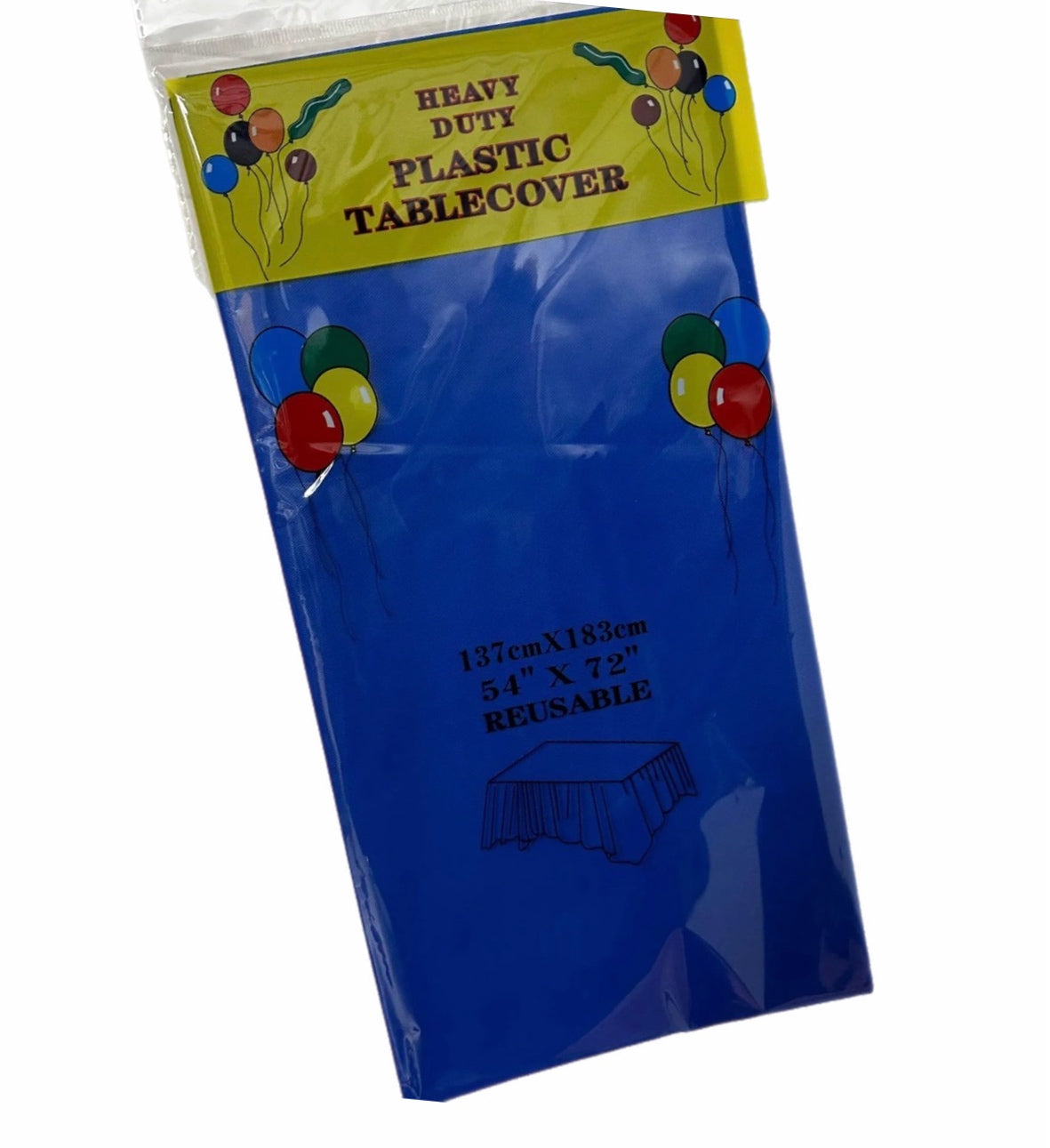 Plastic tablecloth - Royal Blue