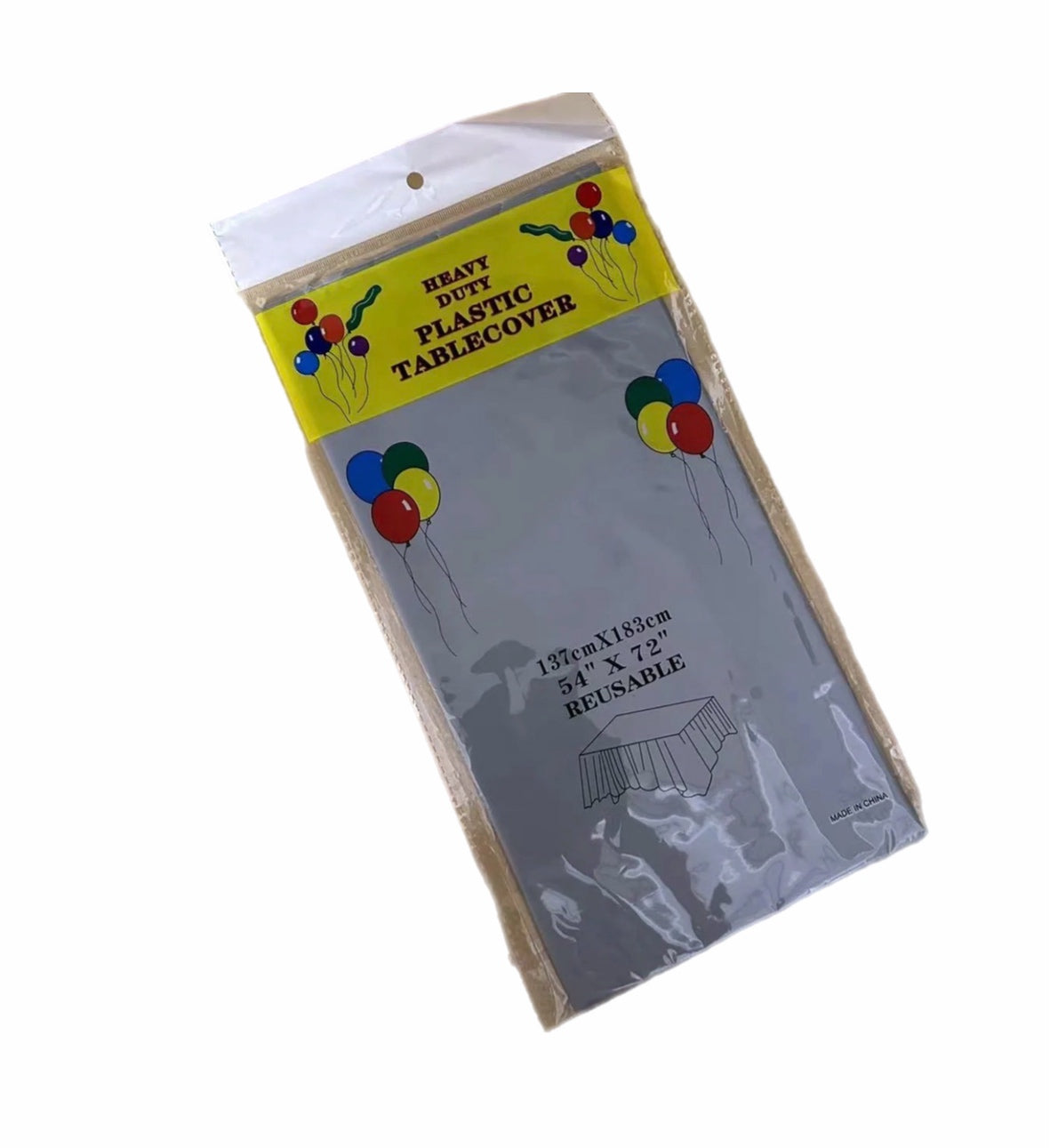 Plastic tablecloth - Silver
