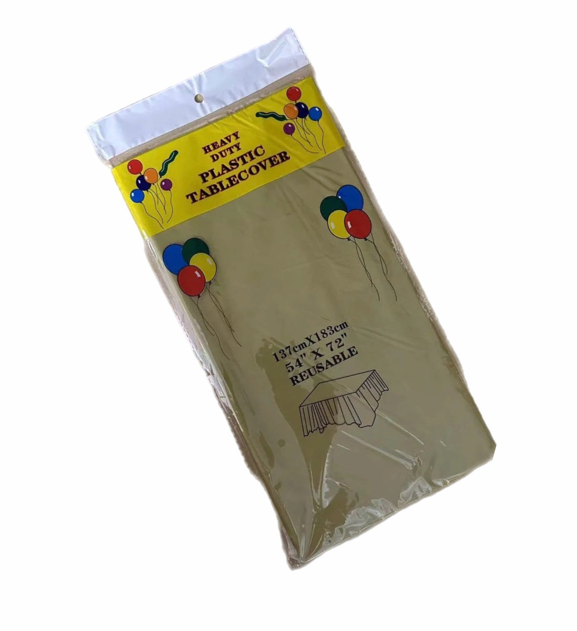 Plastic tablecloth - Gold