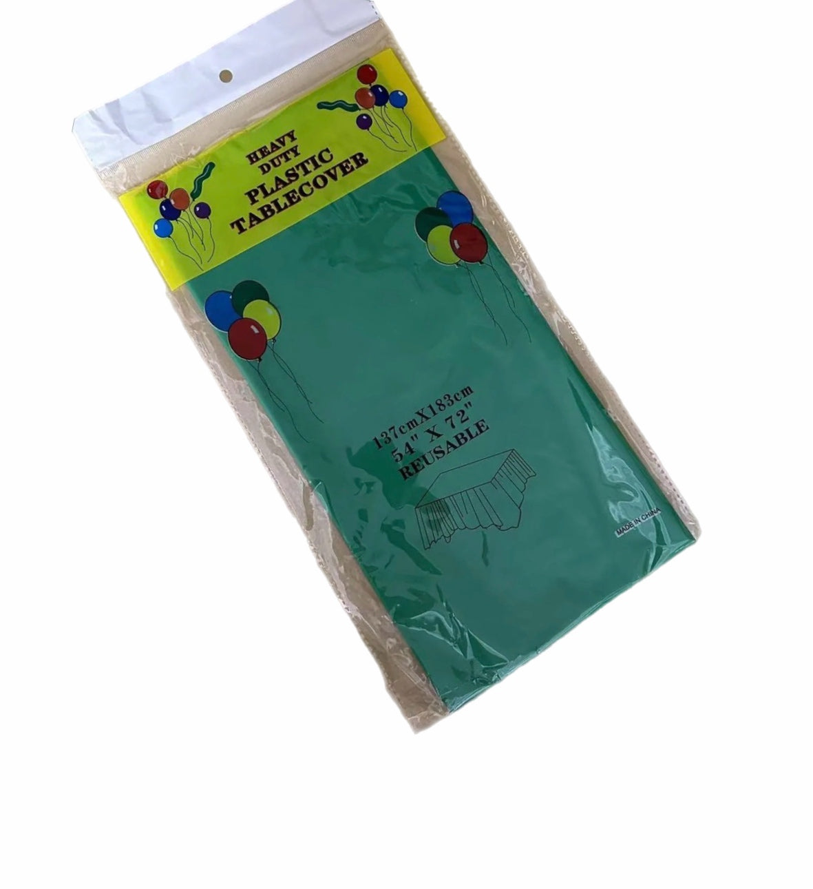 Plastic tablecloth - Green