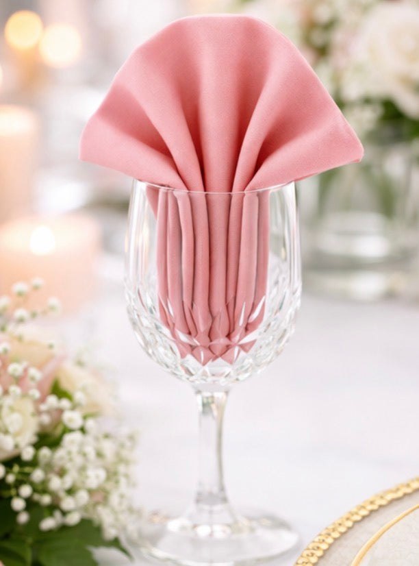 5 Napkins per pack | Rose Napkins