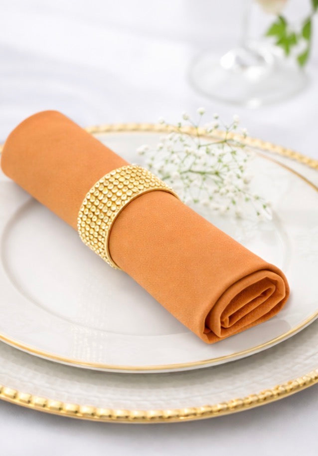 5 Napkins per pack | Burnt Orange Napkins