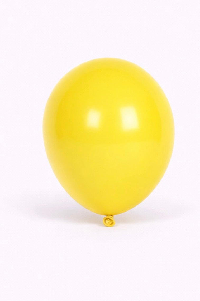 Yellow - balloon -Helium Filled