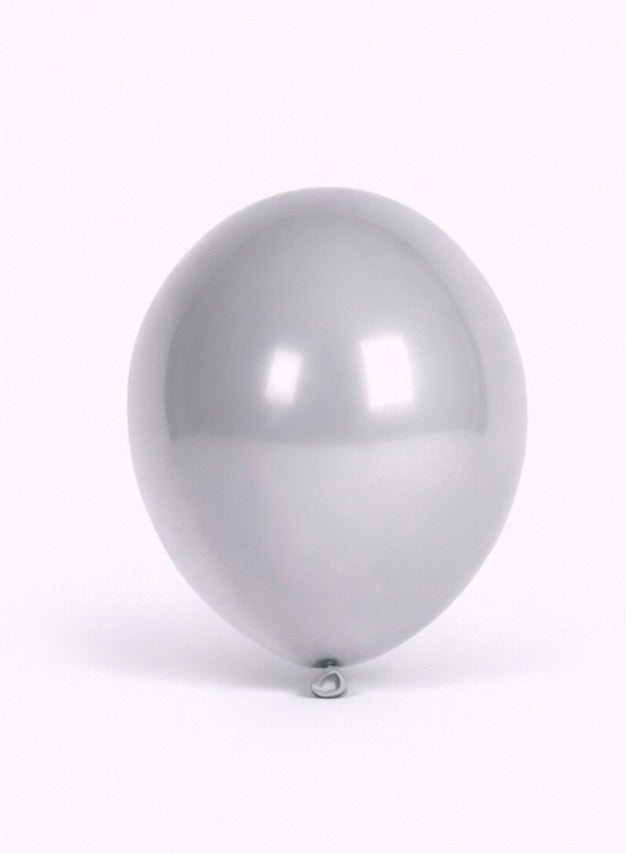 Silver – Balloons -Helium Filled