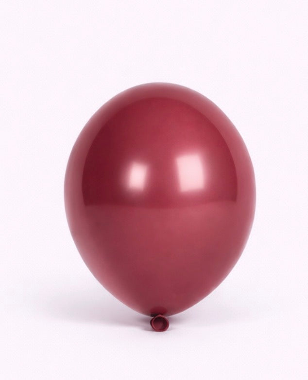 Burgundy Balloons -Helium Filled