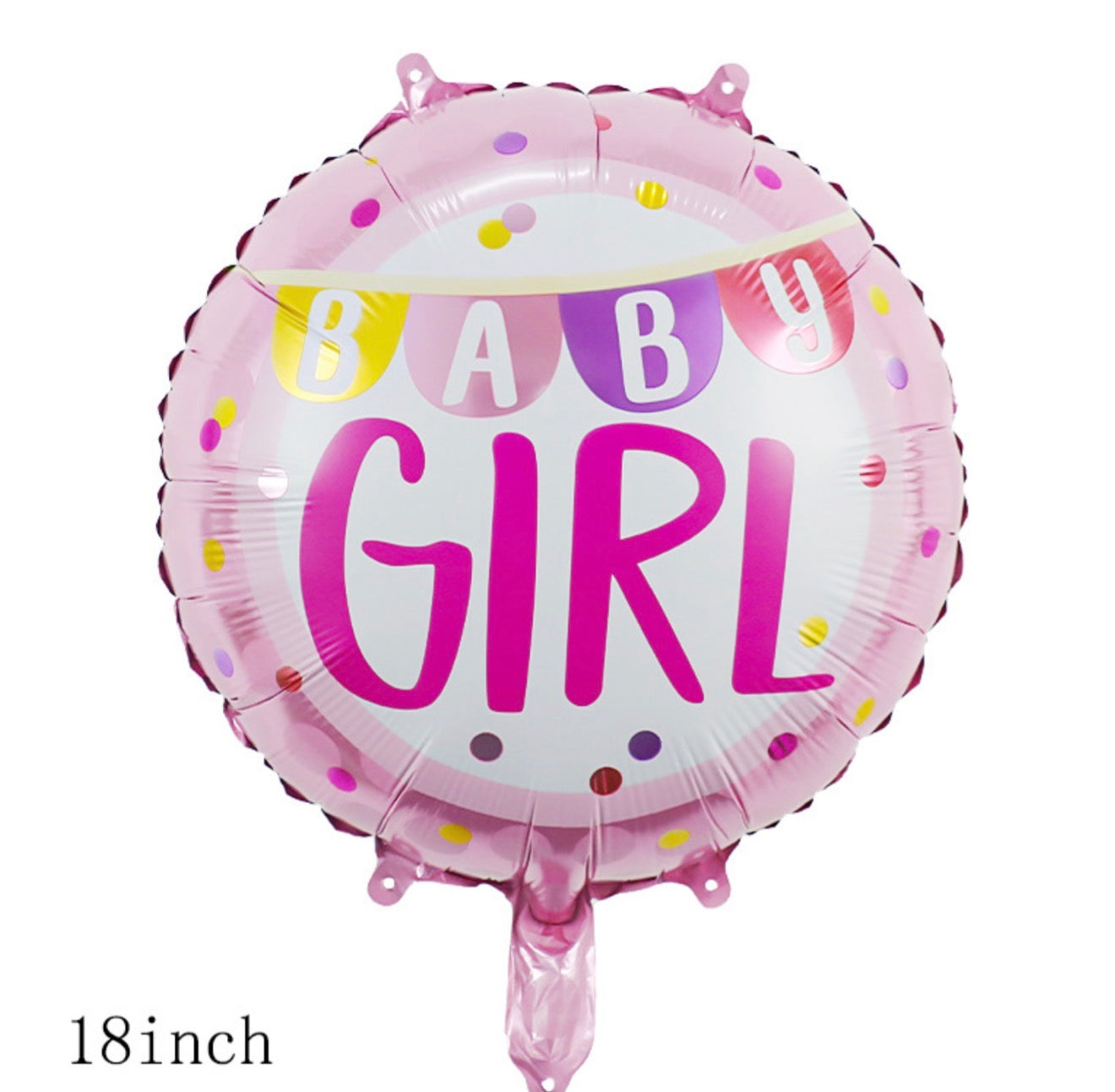 INFLATED 18” Foil Balloon - Pink Baby Girl / Baby Shower