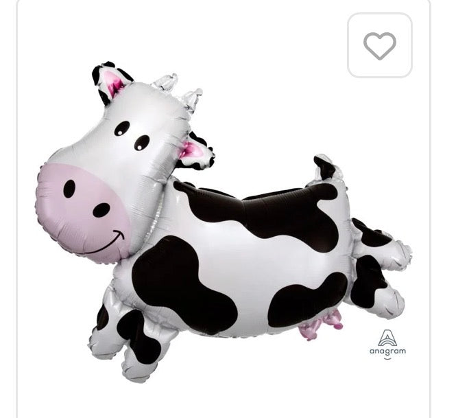 Cow Foil Balloon 30”
