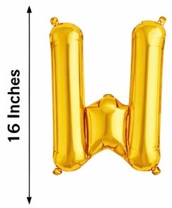 Gold Foil Balloon Letters (A–Z)