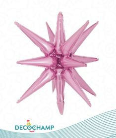 Decochamp Light Pink Starburst Foil Balloon