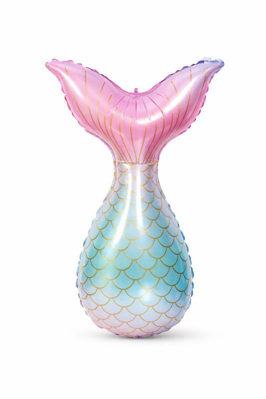 20”x 27.6 “Foil Mermaid Tail Balloon shaped