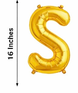 Gold Foil Balloon Letters (A–Z)