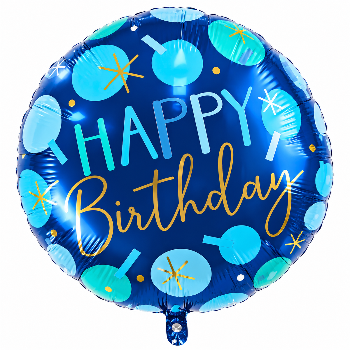 INFLATED 18” Foil Blue Happy Birthday