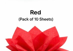 Red- Tissue Paper Sheets (10 Pack) | Gift Wrapping & Party Supplies