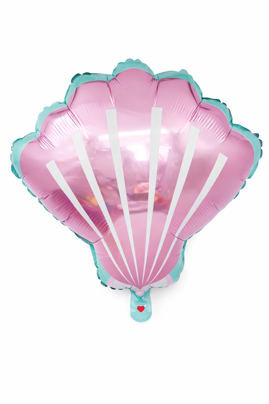 INFLATED  18” Foil Pink Shell Balloon shaped