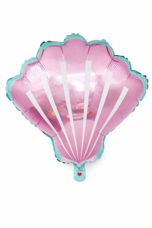 18” Foil Pink Shell Balloon shaped