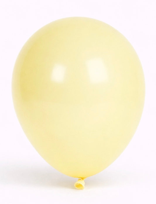 Latex Balloon – Pastel Yellow- Balloons -Helium available