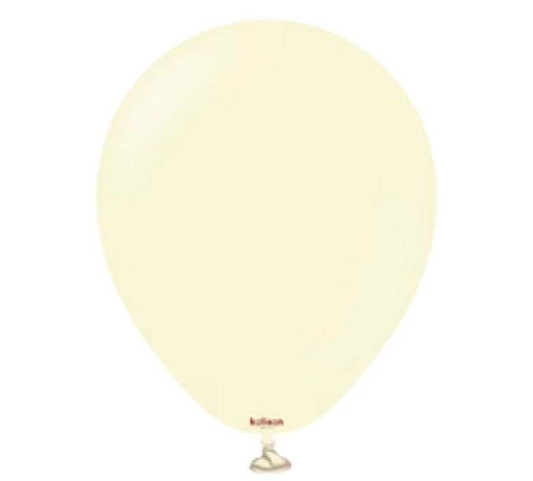 Kalisan Latex Standard Macaron Pale Yellow (50 Per Bag)
