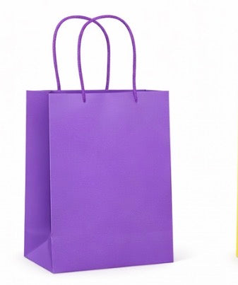 Purple Bags- Party Favor bags with handle