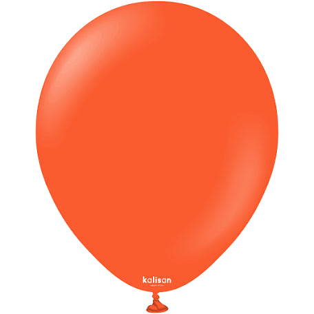 Kalisan Latex Balloons Standard Flame Orange