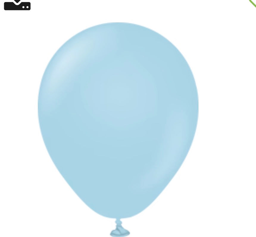 Kalisan Latex Pastel Matte Macaron Blue (50 Per Bag)
