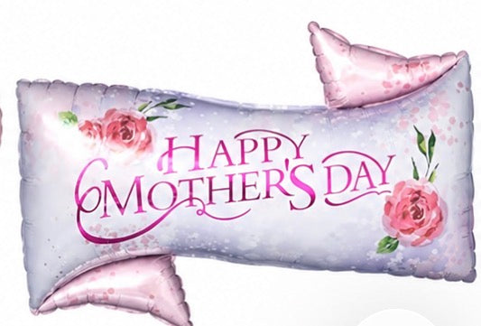 INFLATED Mother’s Day large foil Banner