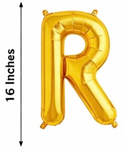 Gold Foil Balloon Letters (A–Z)